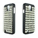 Wholesale Samsung Galaxy S4 3D Spike Punk Studs Case (Silver)